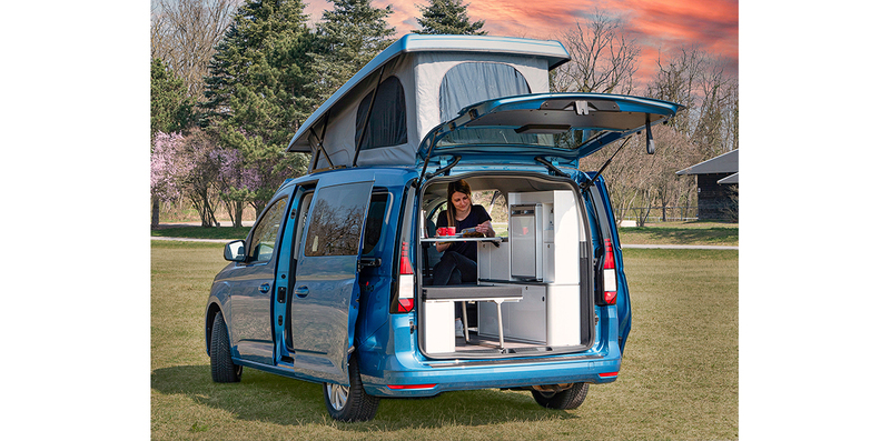 Vorstellung Mini-Wohnmobil VW Caddy Alpin Camper › UMIWO - unterwegs mit  dem Wohnmobil