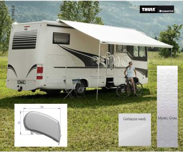 Strešná markíza Omnistor 9200 6m motor 230V Mystic grey Kryt biely