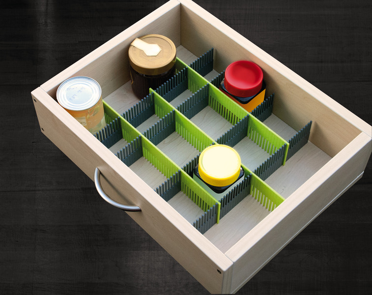 Zásuvkové lišty Purvario 8-pack - limetková/antracitová</p>