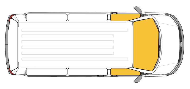 Tepelné rohože s magnetickým upevnením pre Volkswagen Transporter 3, modelové roky 1979–1992