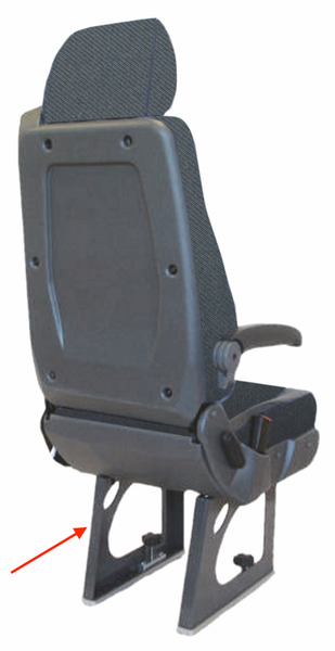 Podstavec pre sedadlo Eurositz 33 cm, vľavo