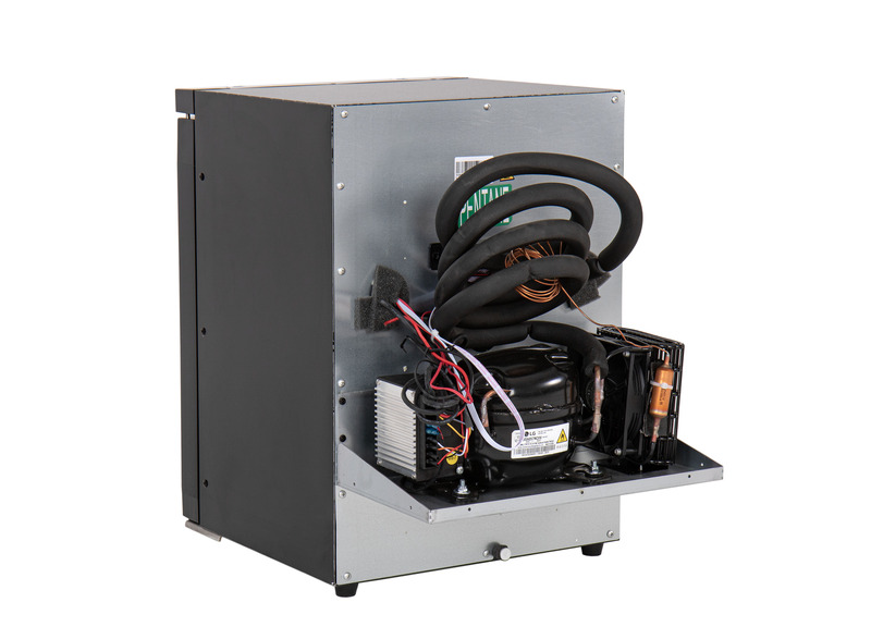 Vstavaná kompresorová chladnička LR40L s premiestniteľnou kompresorovou jednotkou - 35,8 litra</p>