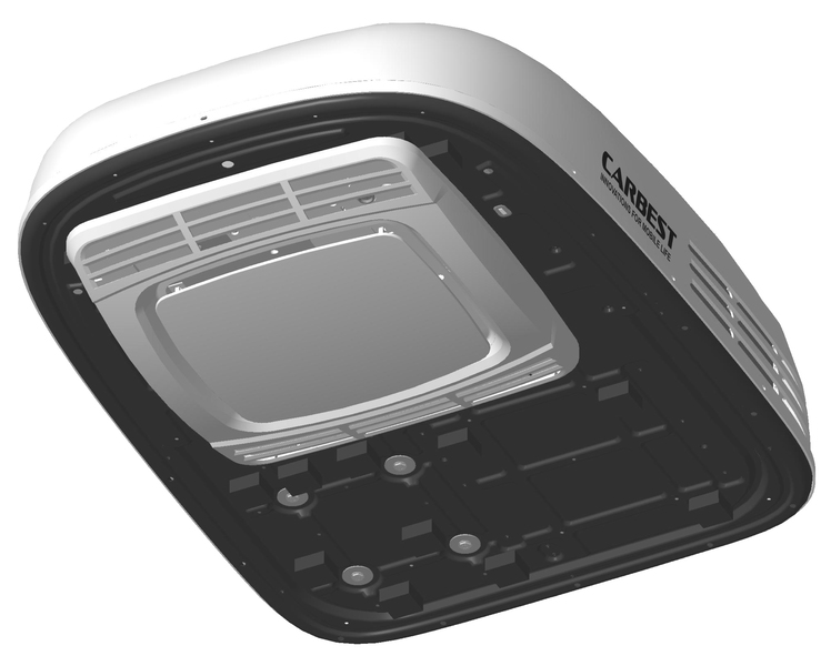 Strešná klimatizácia Carbest CoolSky 3300 W, biela