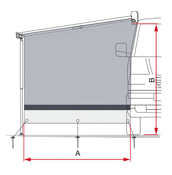 Sun View Side VAN F43 (pre výsuv 250 cm)