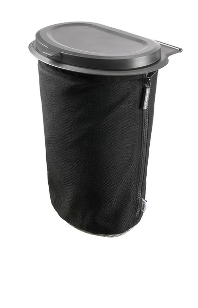 Odpadkový kôš Flextrash, 3 l, čierny, biologicky rozložiteľný materiál