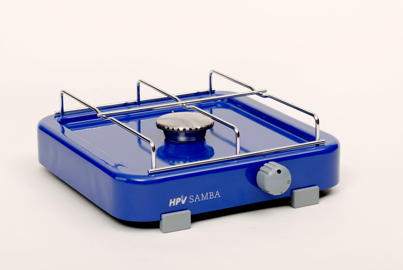 Plynový sporák Samba s koncovým bezpečnostným zariadením 1 horák - modrý - 50 mbar</p>