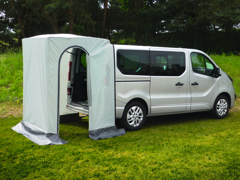 Vertikálny zadný stan pre Trafic, bez potreby dĺžky rámu