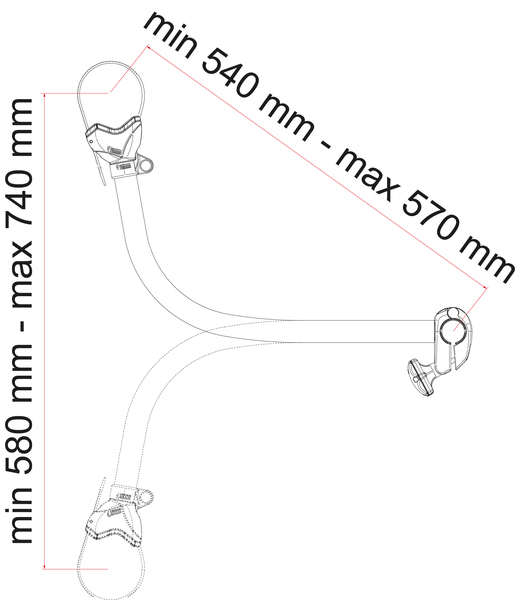 Nosič bicyklov Fiamma Bike-Block Pro S4 Deep Black</p>