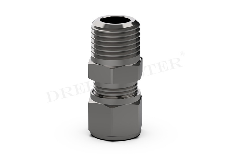 DREHMEISTER Priama skrutková spojka s rezaným krúžkom – 1/4" závit na 8 mm rúrkovú spojku
