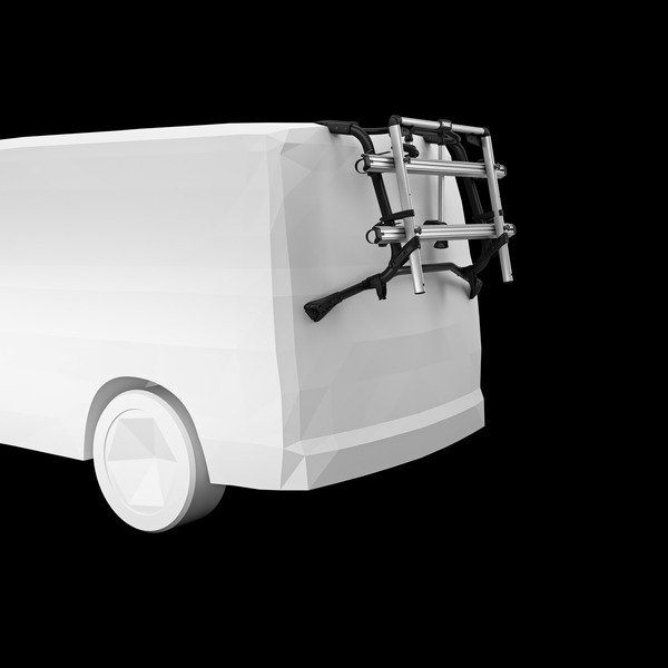 Nosič bicyklov Thule WanderWay pre zadné dvere vozidla VW T6, čierny
