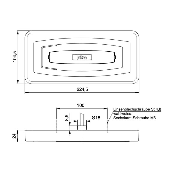 Multifunkčné LED svietidlo – 9–32 V – červené