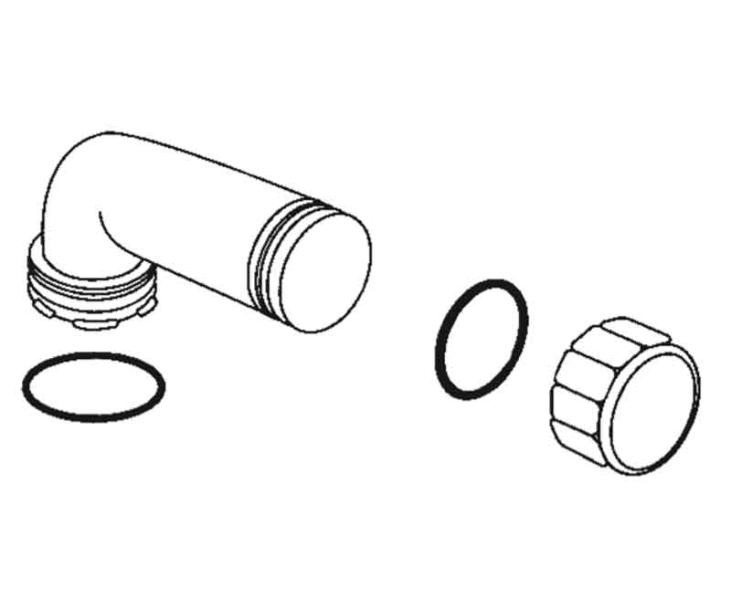 Výtoková dýza série 100, sivá