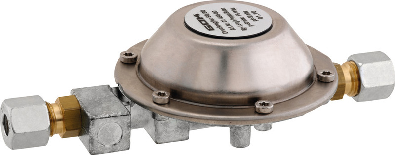 Redukcia tlaku od 50 do 30 mbar - 2 x RVS8</p>