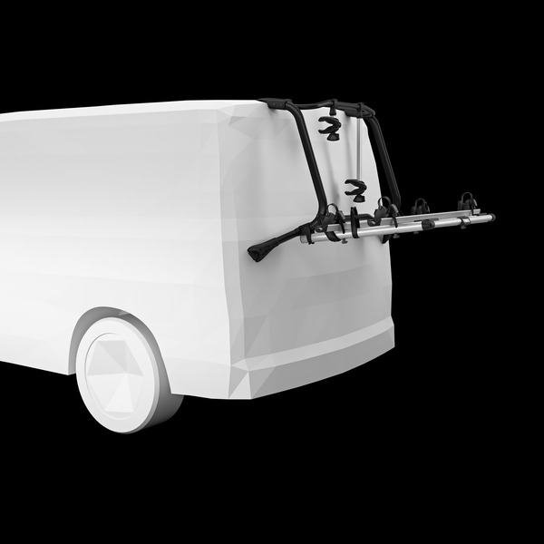 Nosič bicyklov Thule WanderWay pre zadné dvere vozidla VW T6, čierny