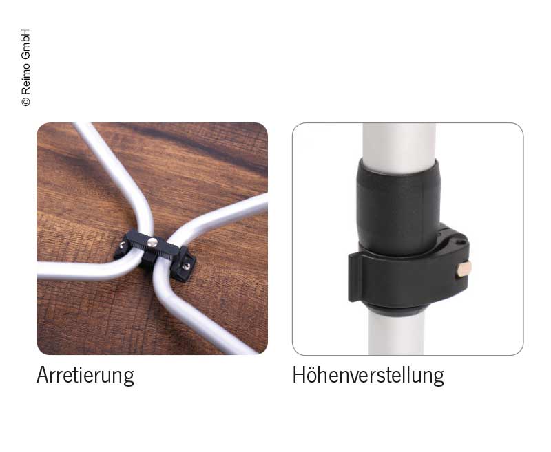 Rodinný kempingový stôl Levy pre 4 až 6 osôb</p>