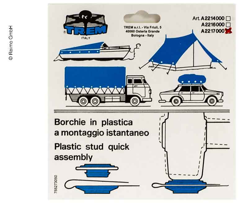 Plastové očká 15 mm, 12 kusov