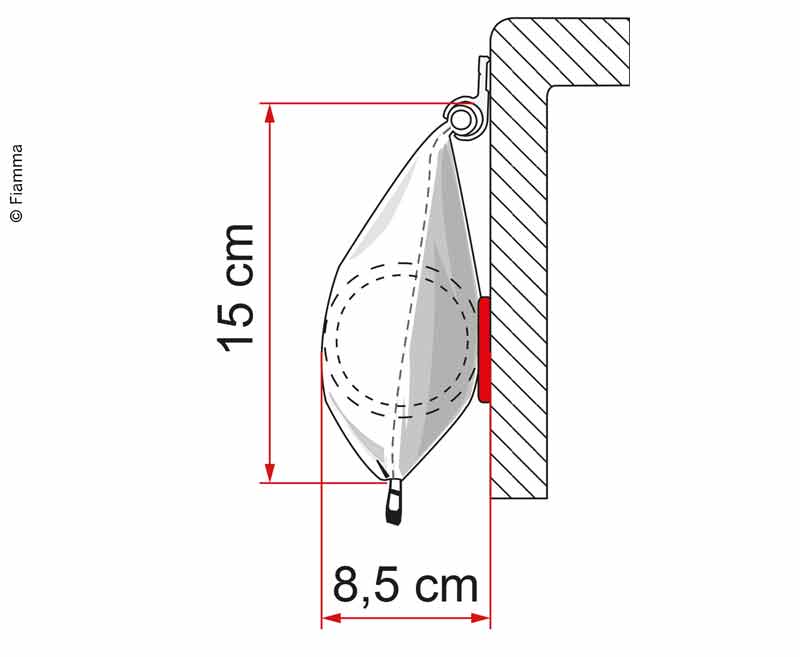 Fiamma Caravanstore Zip 280 XL Royal Grey