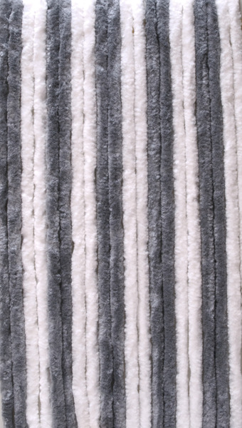 Fleecová záclona 120x185cm, sivá/biela pre panelovú dodávku