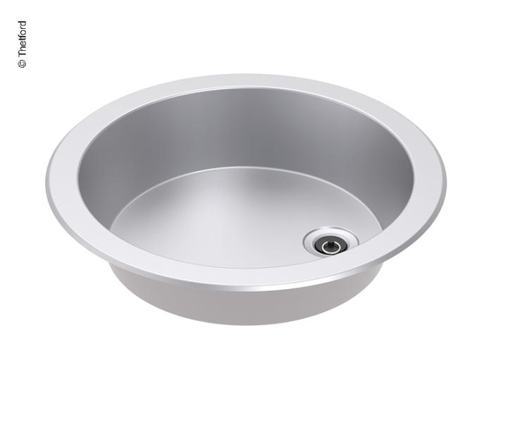 Sink stainless steel round ø461 x H127mm, 12,9L