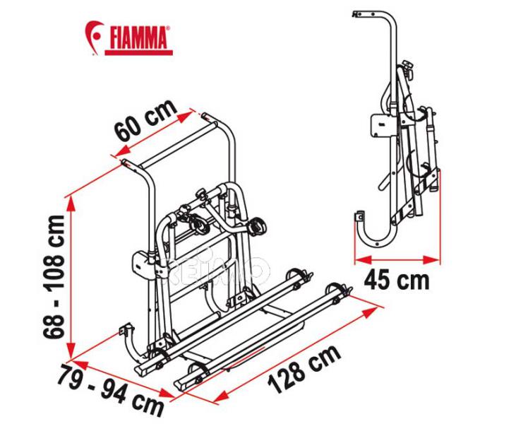 Zadný nosič Carry Bike Lift 77 pre 2 bicykle
