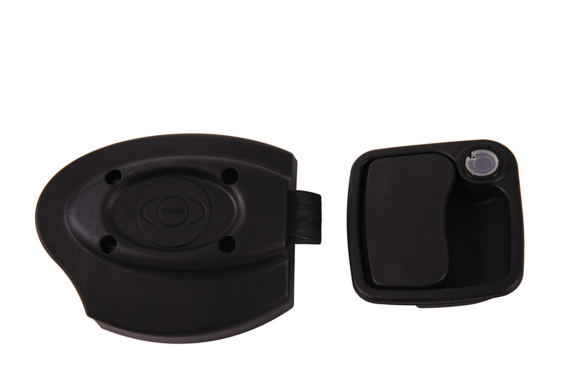 Euro garážový zámok čierny bez cylindrickej vložky a kľúča /25 mm/