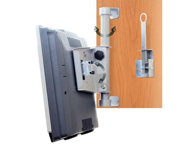 Tft držiak, otočný + naklápací, pravý s modrým LED osvetlením