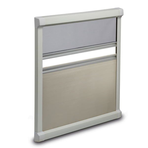 Kazetová roleta DB1R 580 × 630 mm, krémovo-biela