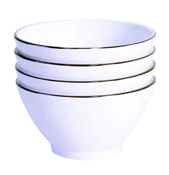 Melamínové misky na cereálie LINEA - 4 kusy</p>