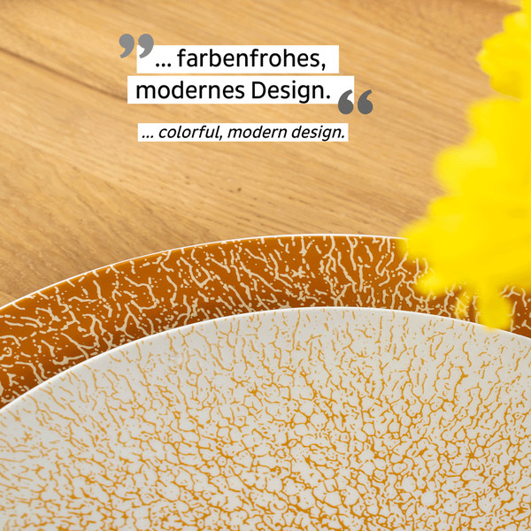 Porcelánový tanier - sada 2 ks - marhuľa</p>