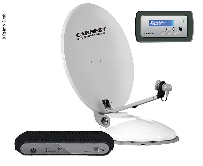 Travelsat 80 Twin automatický satelitný systém s panelom Plus