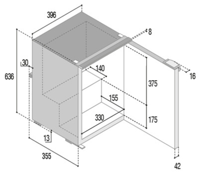 Kompresorová chladnička C501 - 50 l - čierna</p>