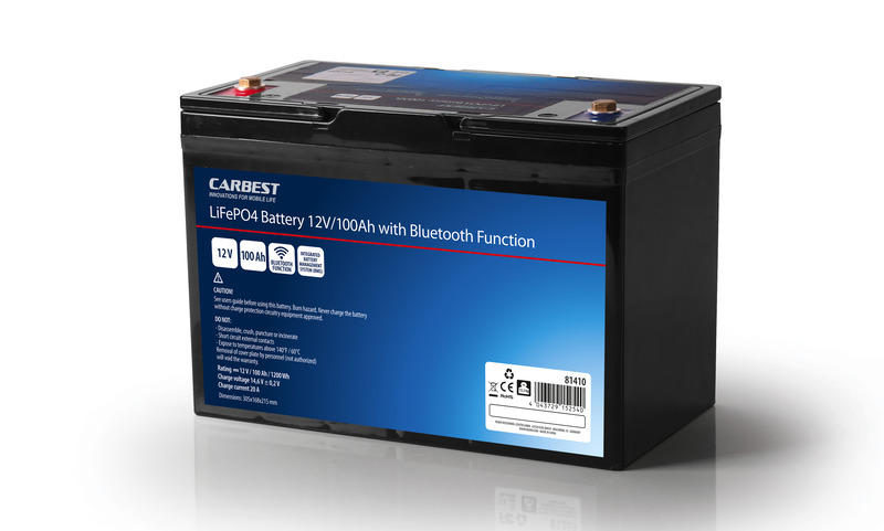 Batéria Carbest LiFePO4 s technológiou Bluetooth, 100 Ah