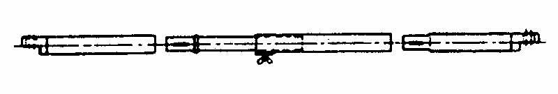 Napínacia tyč baldachýnu s otvorom pre hrot stanovej tyče na oboch stranách