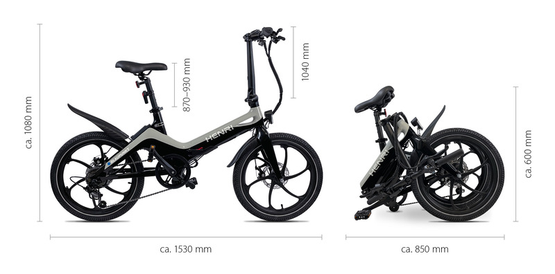 Skladací elektrický bicykel Blaupunkt „HENRI“