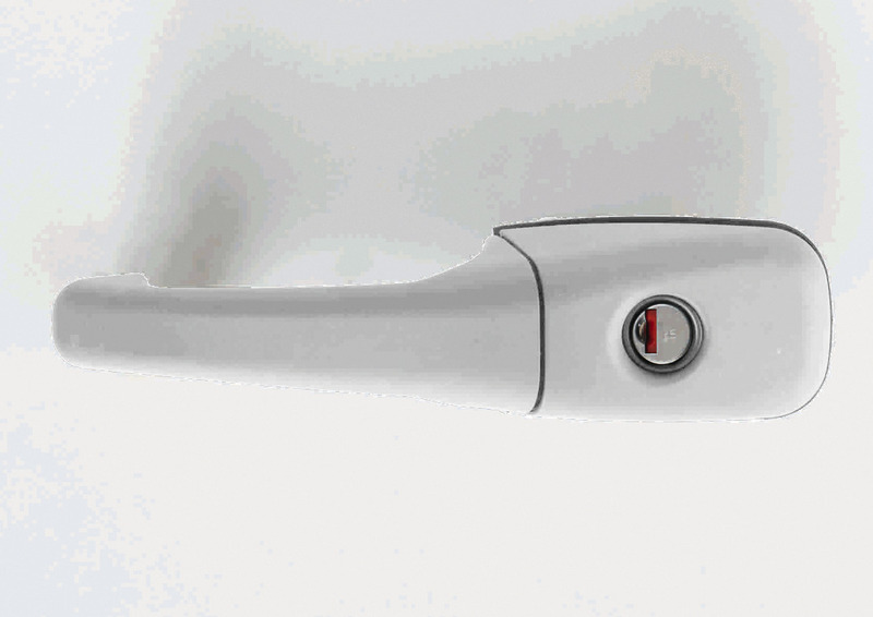 Vonkajšia kľučka CARAVAN pravá Fiat biela, bez cylindrickej vložky, bez kľúča