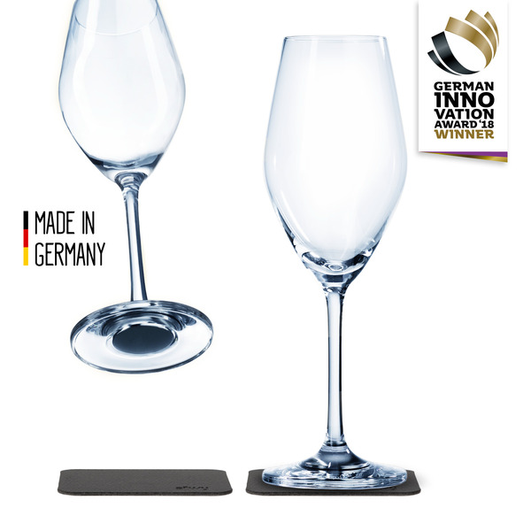 Champagne glasses Magnet  set of 2, 200ml, H21,2xØ7cm, crystal glass