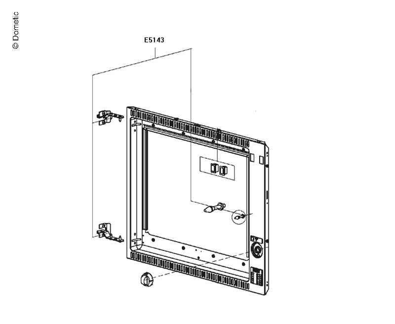 Externý panel pre chladničku MDC90