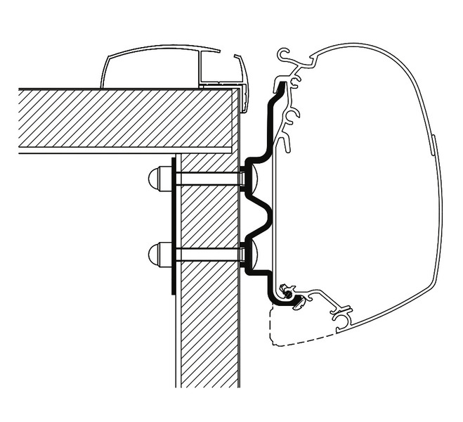 Adaptér pre markízu Thule Omnistor TO5200 Hobby Optima Ontour