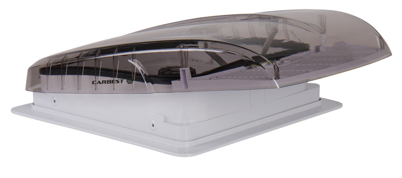 Strešný ventilátor Carbest VanVent 40 x 40 cm s diaľkovým ovládaním, čierny
