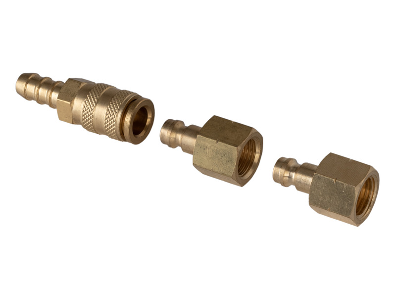 Zásuvná spojka 30 mbar - 1 x samec, 2 x samica</p>