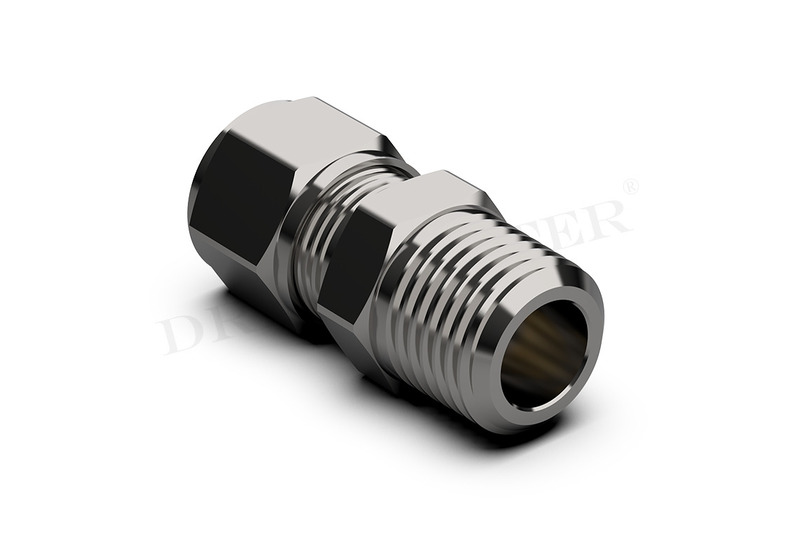 DREHMEISTER Priama skrutková spojka s rezaným krúžkom – 1/4" závit na 8 mm rúrkovú spojku