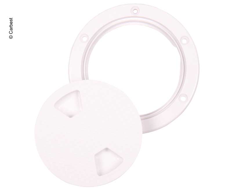 Kontrolný otvor Carbest so skrutkovacím uzáverom 105 mm, biely</p>