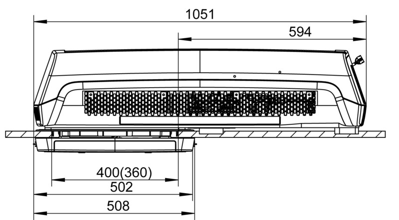 Strešné klimatizačné jednotky Breezonic Performance HP 230 V s funkciou tepelného čerpadla