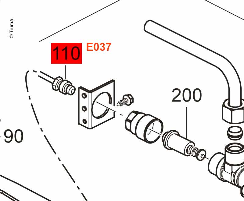 Termočlánok 250 mm