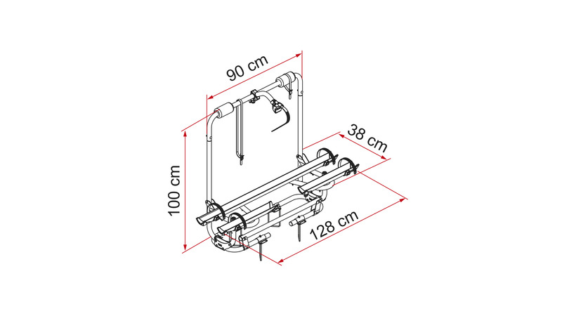 Fiamma Carry-Bike Caravan XL A Pro - strieborný