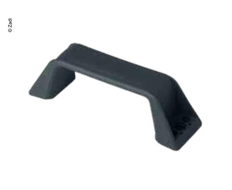 Rukoväť 160x46 mm sivá