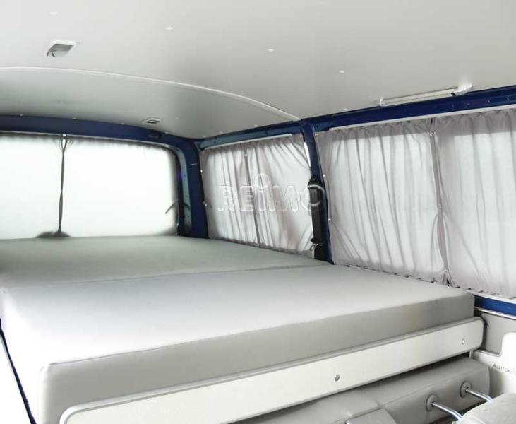 Sada závesov VW T6/5 KR, sivá – priepustná pre svetlo