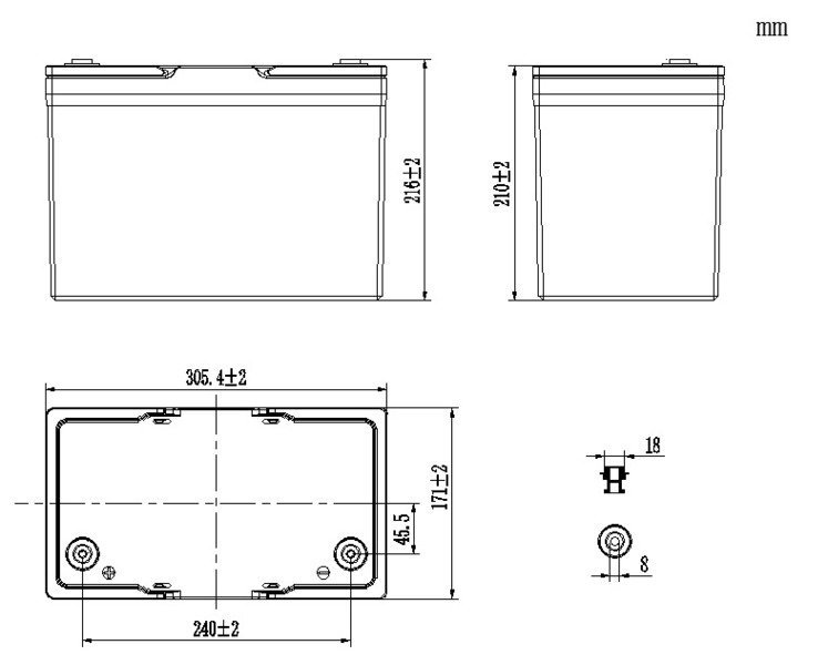 LiFePO4 batéria Li100 – 100 Ah
