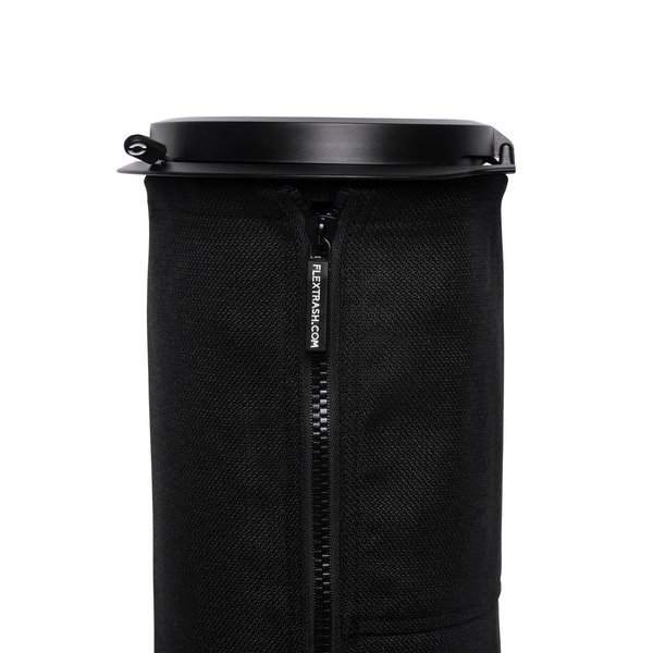 Odpadkový kôš Flextrash, 9 l, čierny, biologicky rozložiteľný materiál