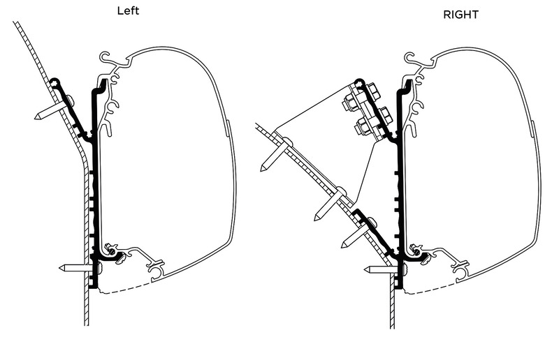 Adaptér pre markízu Omnistor TO 5200 Knaus Deseo 350cm